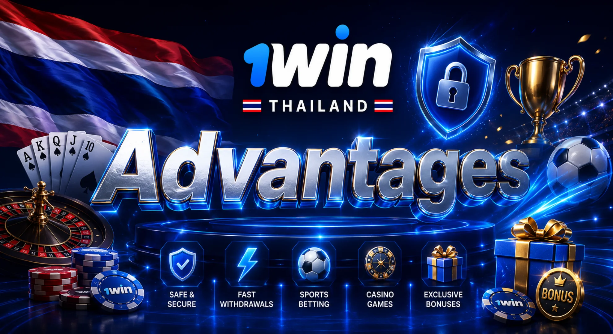 advantages 1win casino and sports betting for thai players